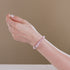 Dusty Rose | .925 Sterling Silver | Firework Glass Bracelet